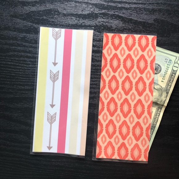 6 Laminated cash envelopes, cash stuffing, budget - Picture 4 of 5